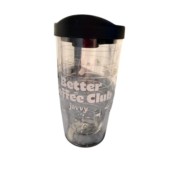 Javy Magic 16 oz Double Wall Tumbler Black Top Push On Lid • BPA Free - Picture 3 of 10